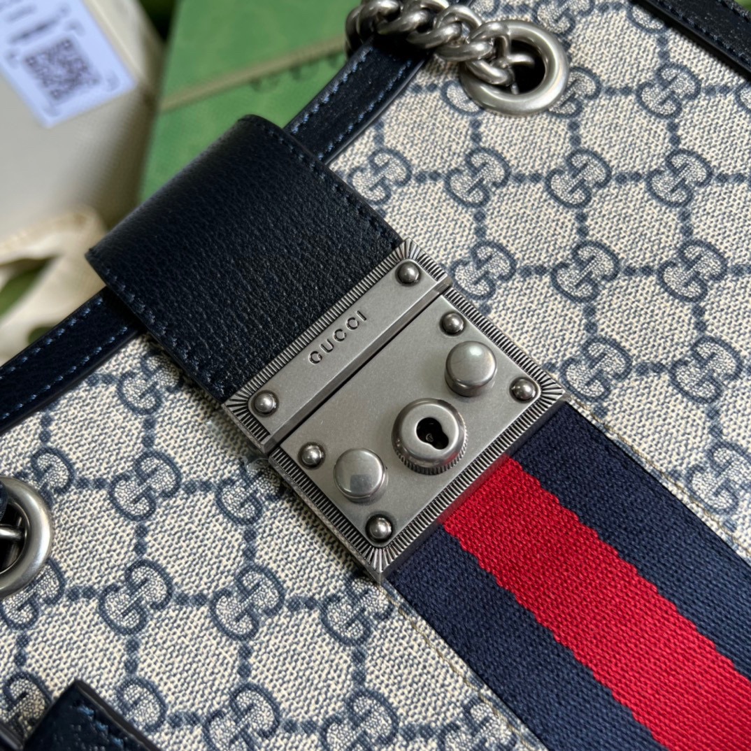 CUCCI PADLOCK SMALL GG SHOULDER BAG