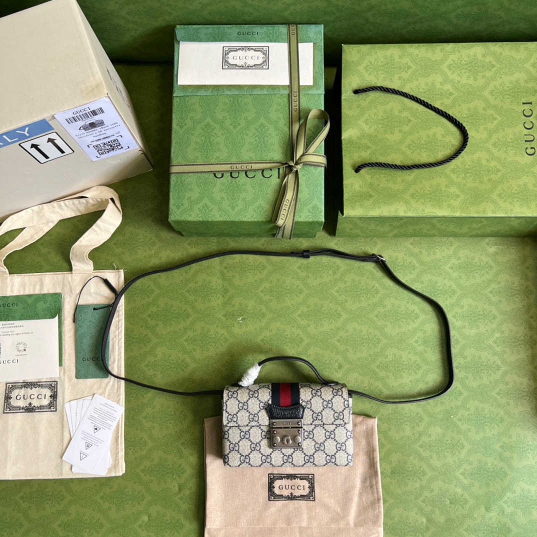 G*u*i padlock mini bag