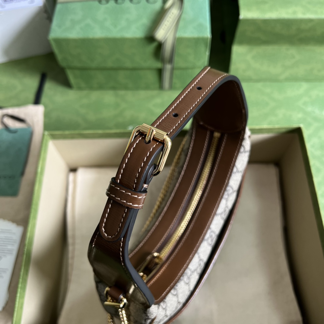 G*u*i half-moon-shaped mini bag with interlocking g