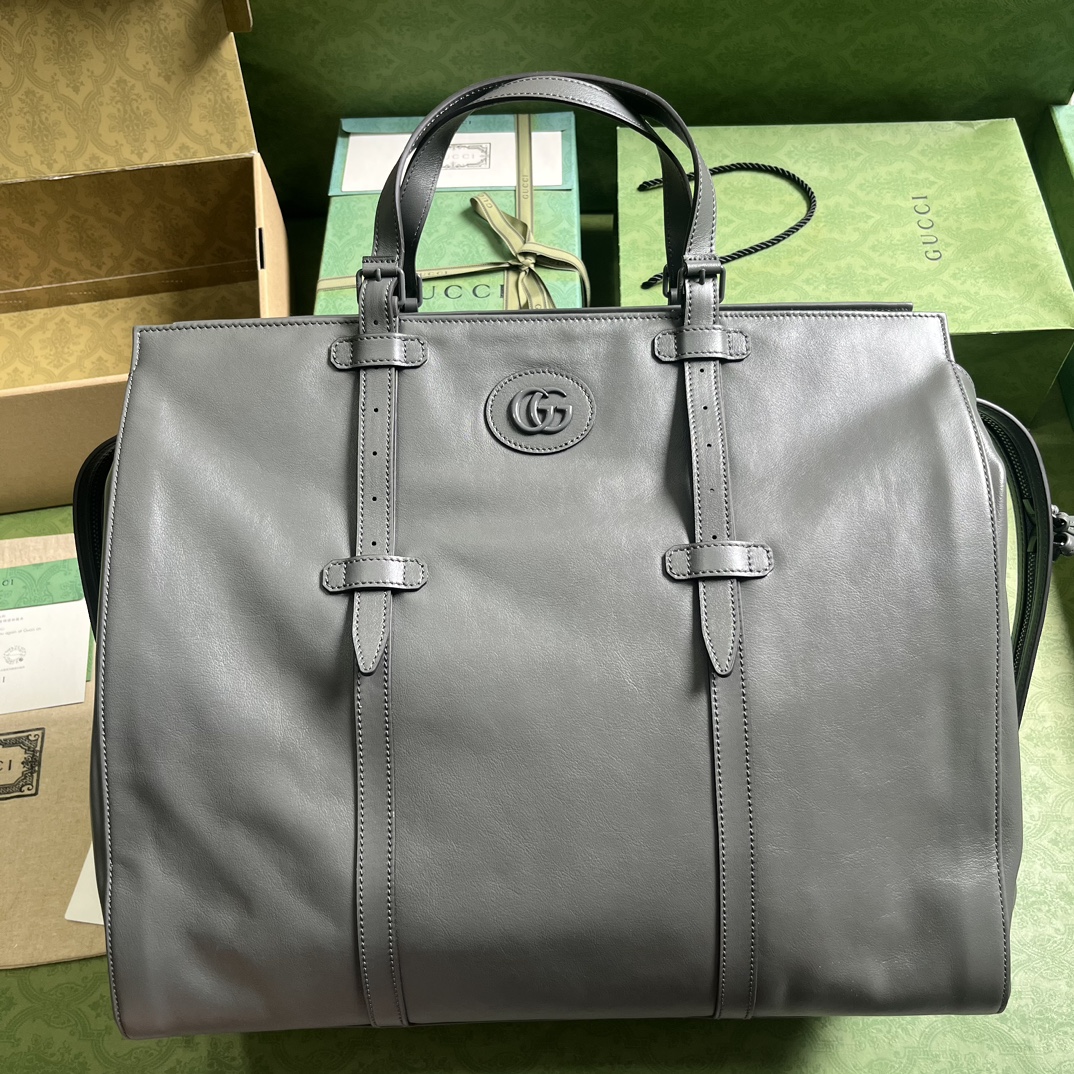 G*u*i large tote bag with tonal double g