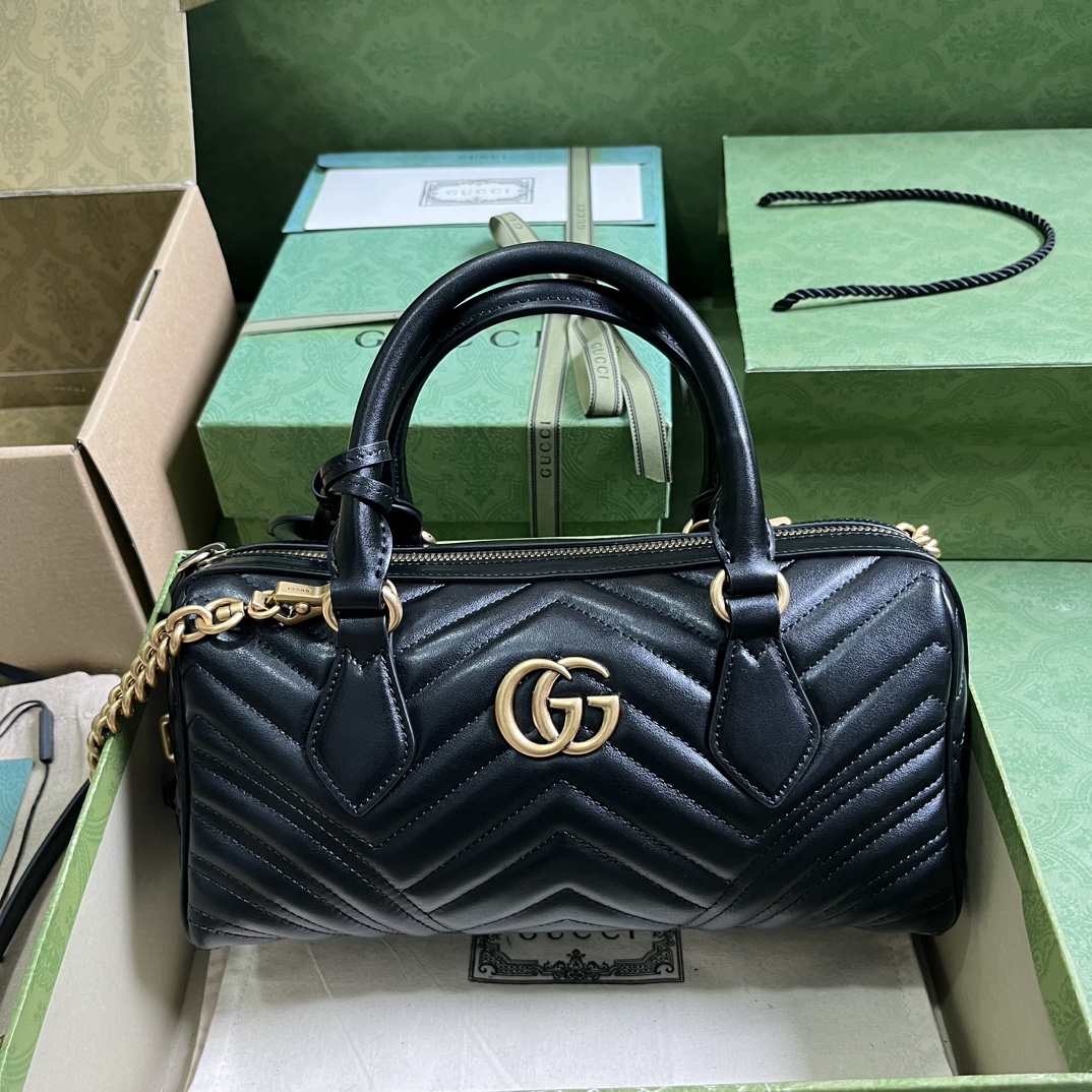 G*u*i gg marmont small top handle bag