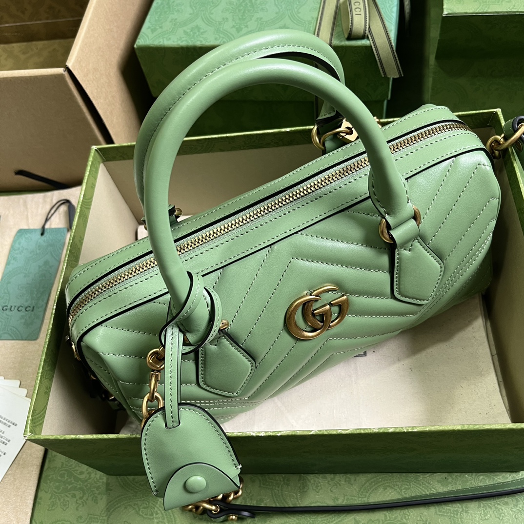 G*u*i gg marmont small top handle bag