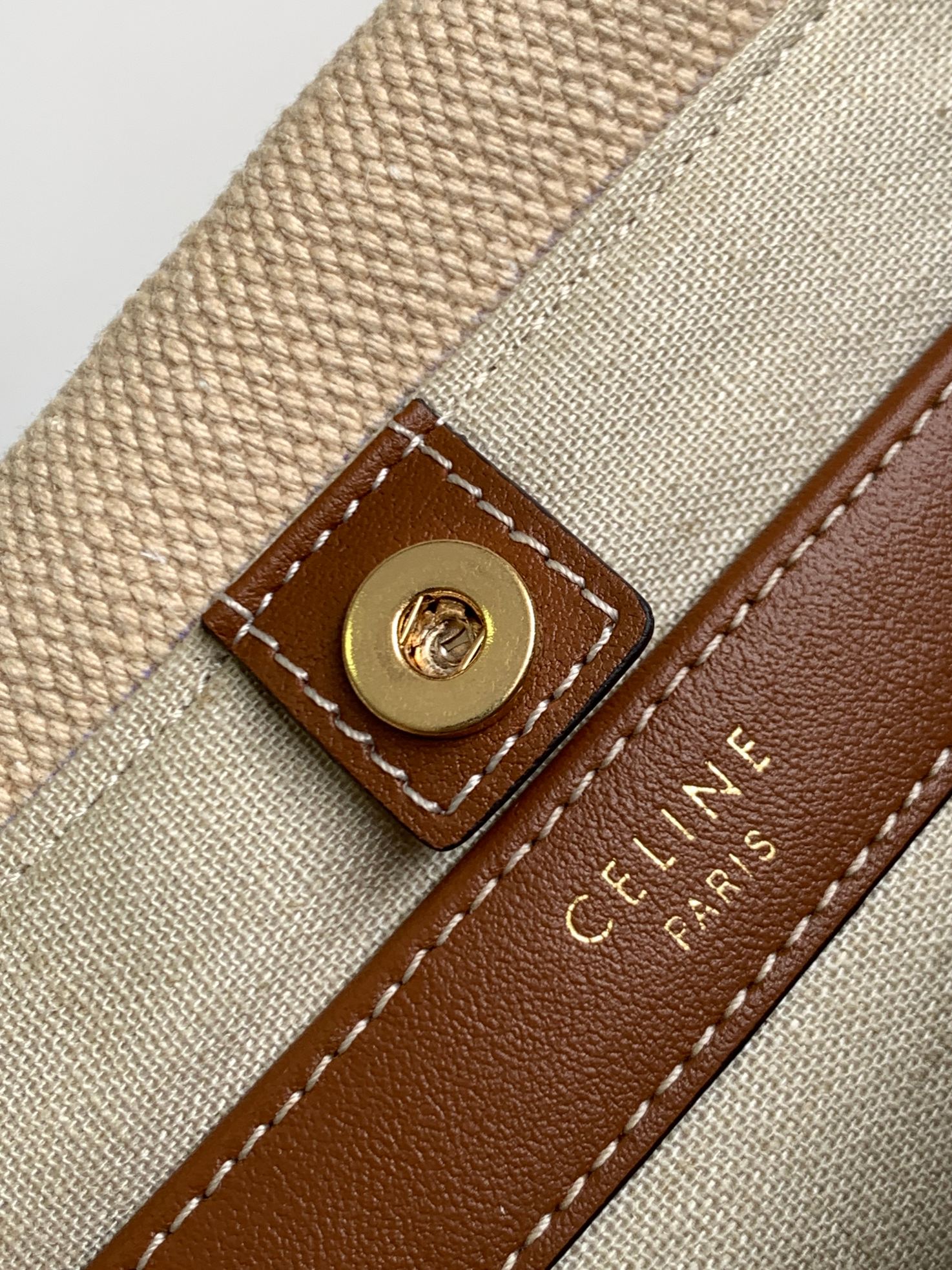 Ce**e small cabas drawstring cuir triomphe
