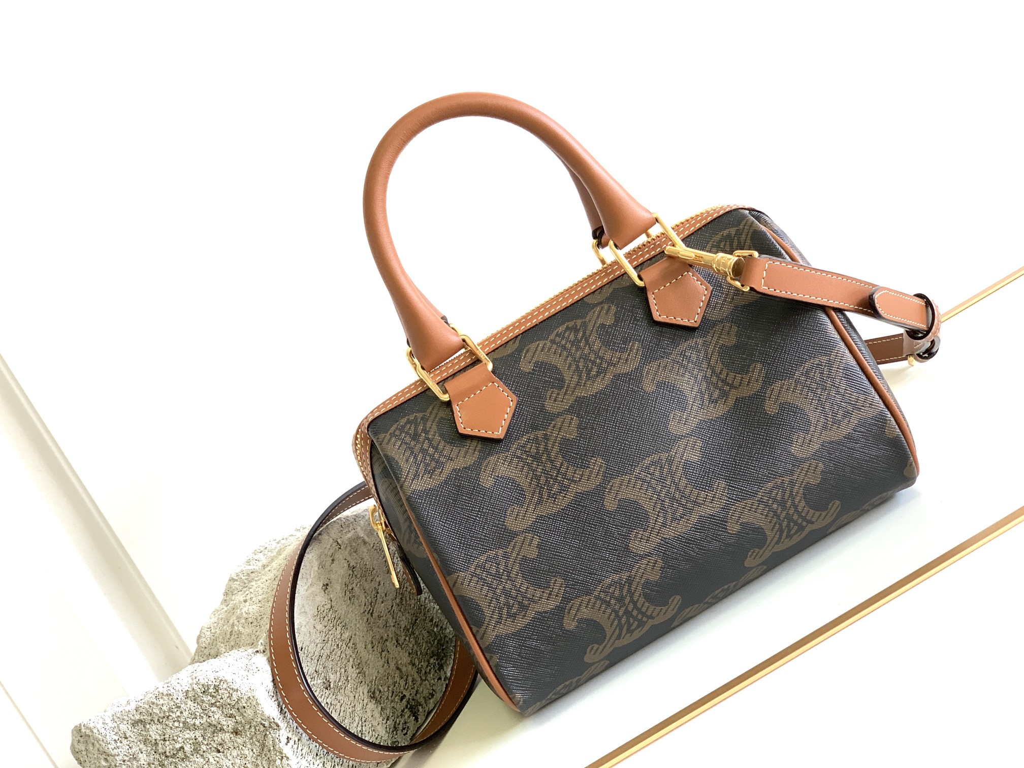 SMALL BOSTON CUIR TRIOMPHE