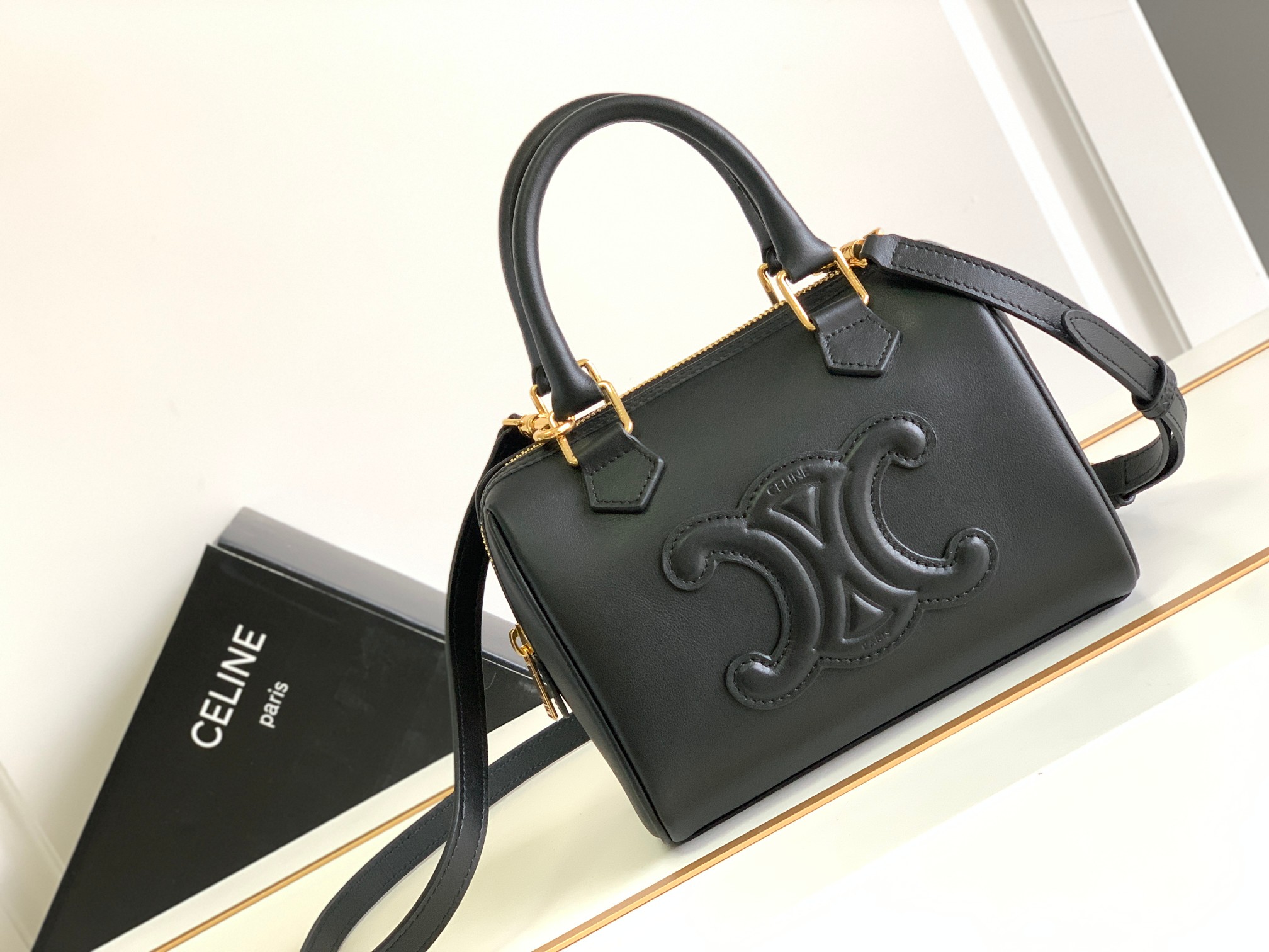 SMALL BOSTON CUIR TRIOMPHE