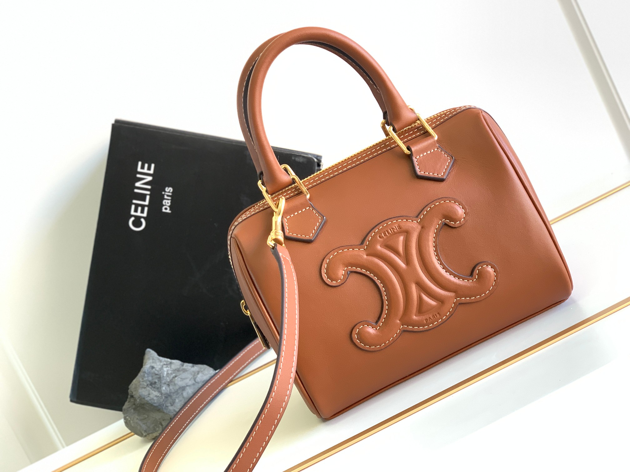SMALL BOSTON CUIR TRIOMPHE