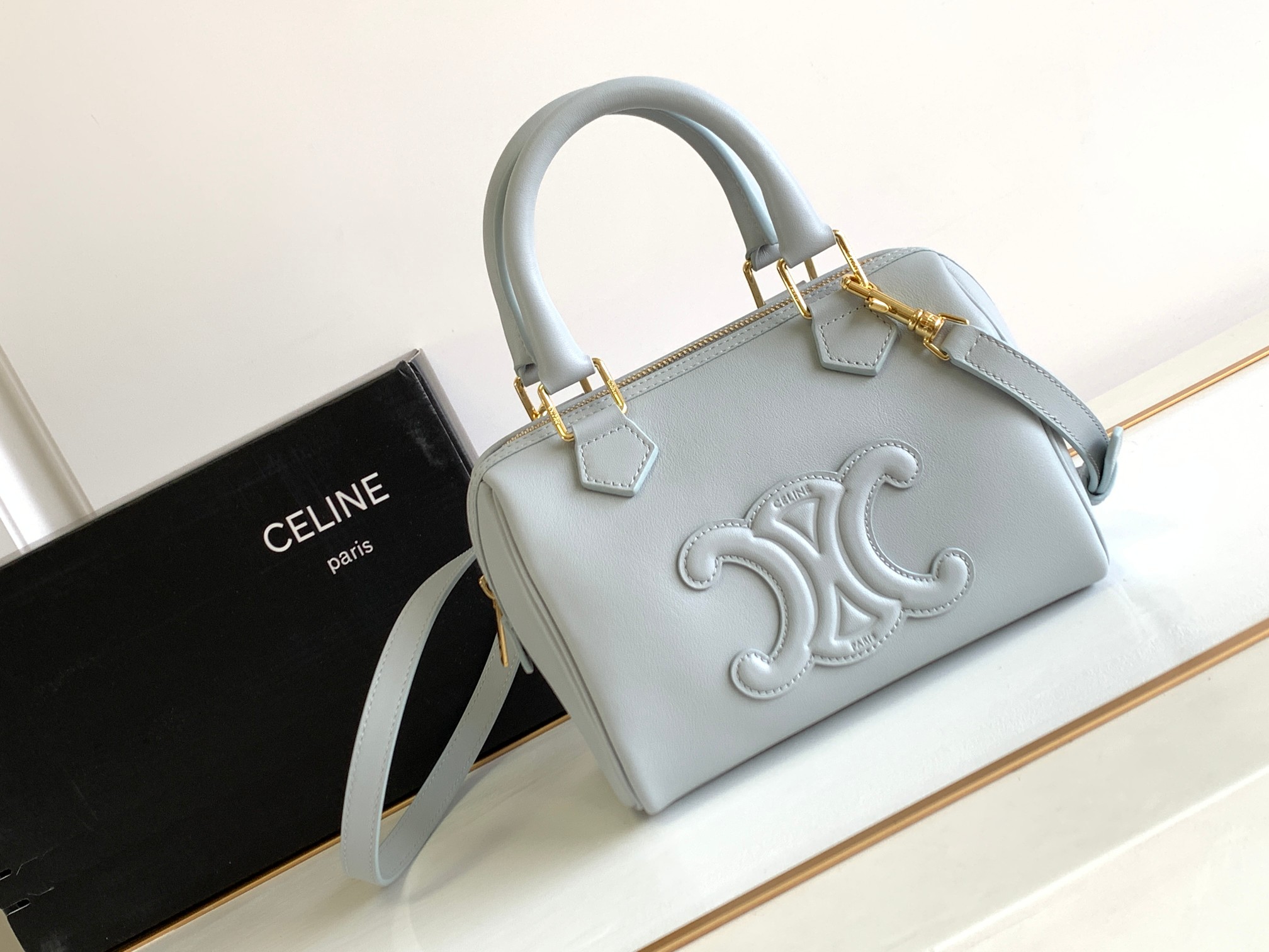 SMALL BOSTON CUIR TRIOMPHE