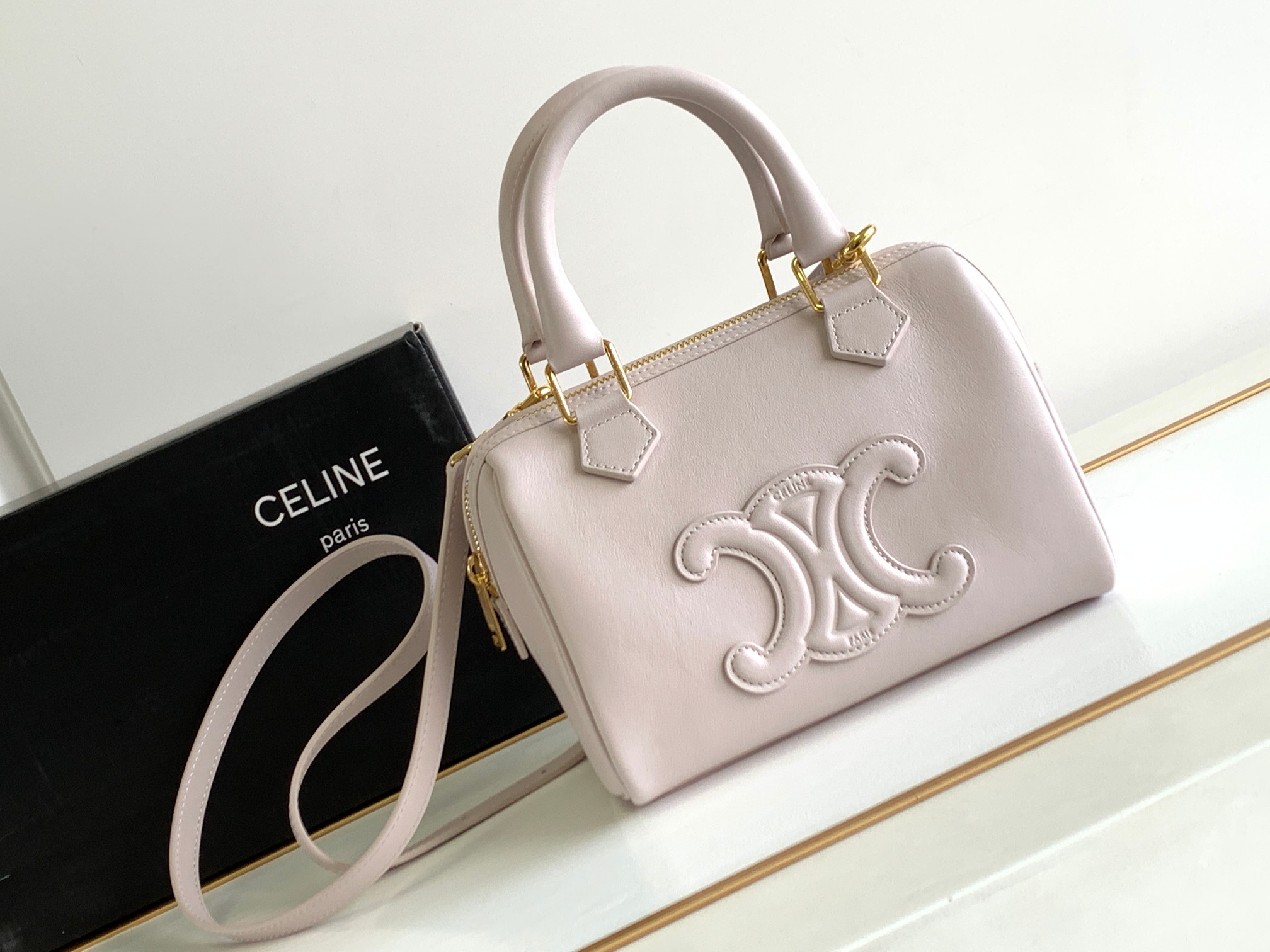 SMALL BOSTON CUIR TRIOMPHE