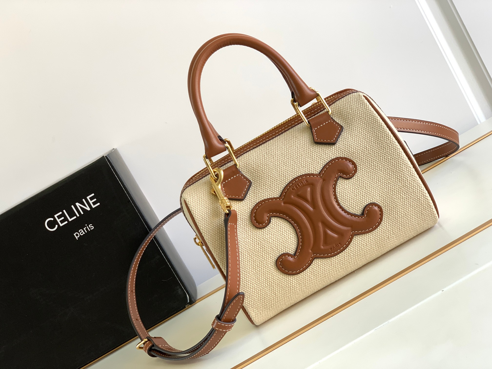 SMALL BOSTON CUIR TRIOMPHE