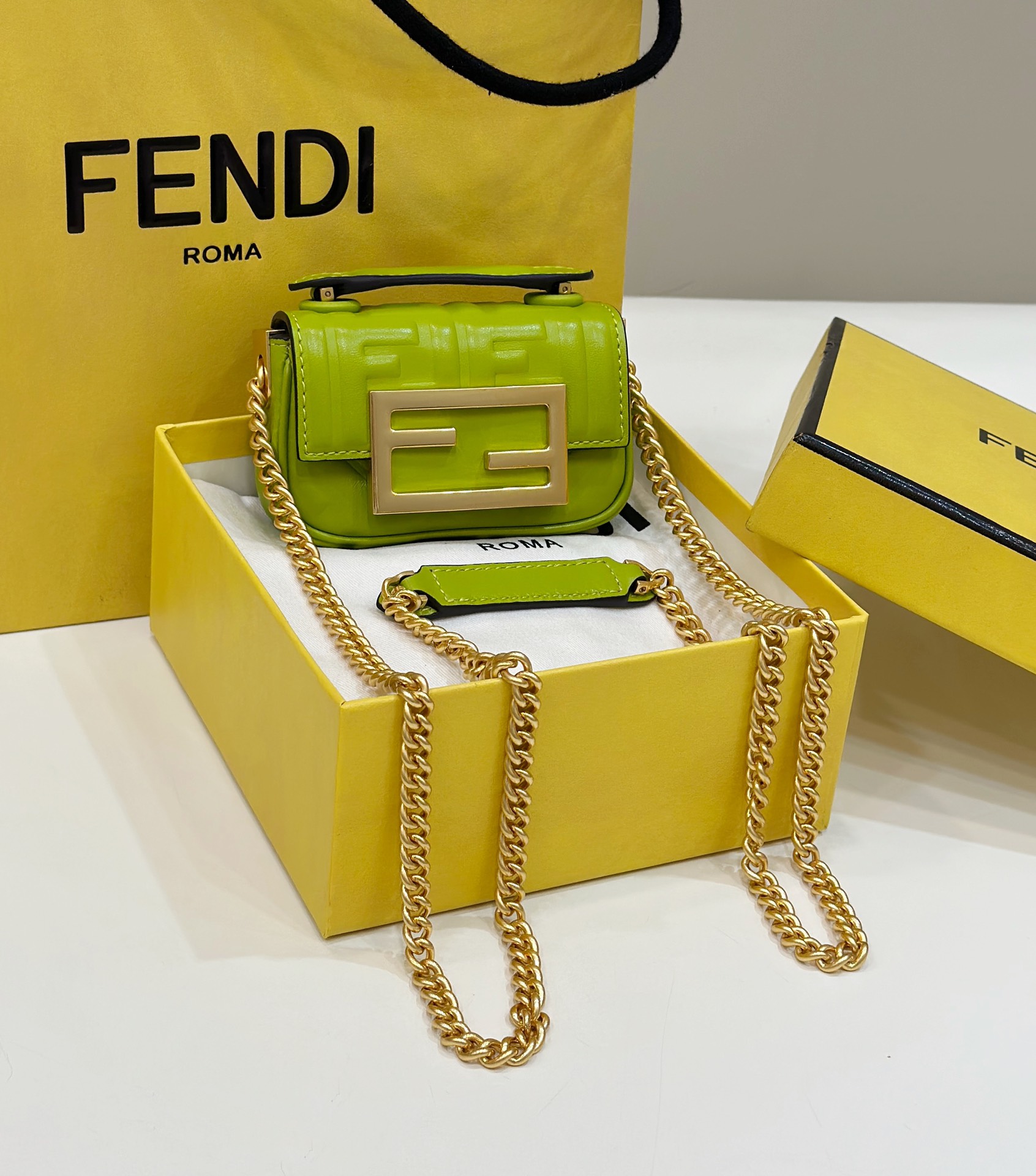 F**di nano  baguette mini bag