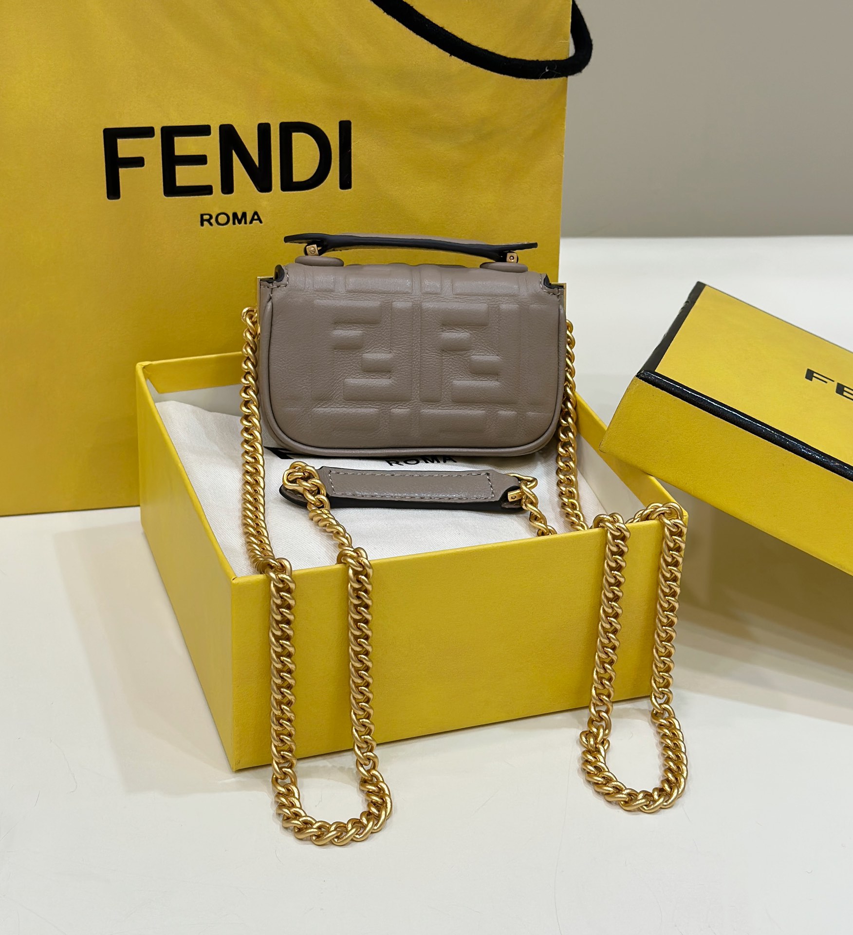 F**di nano  baguette mini bag