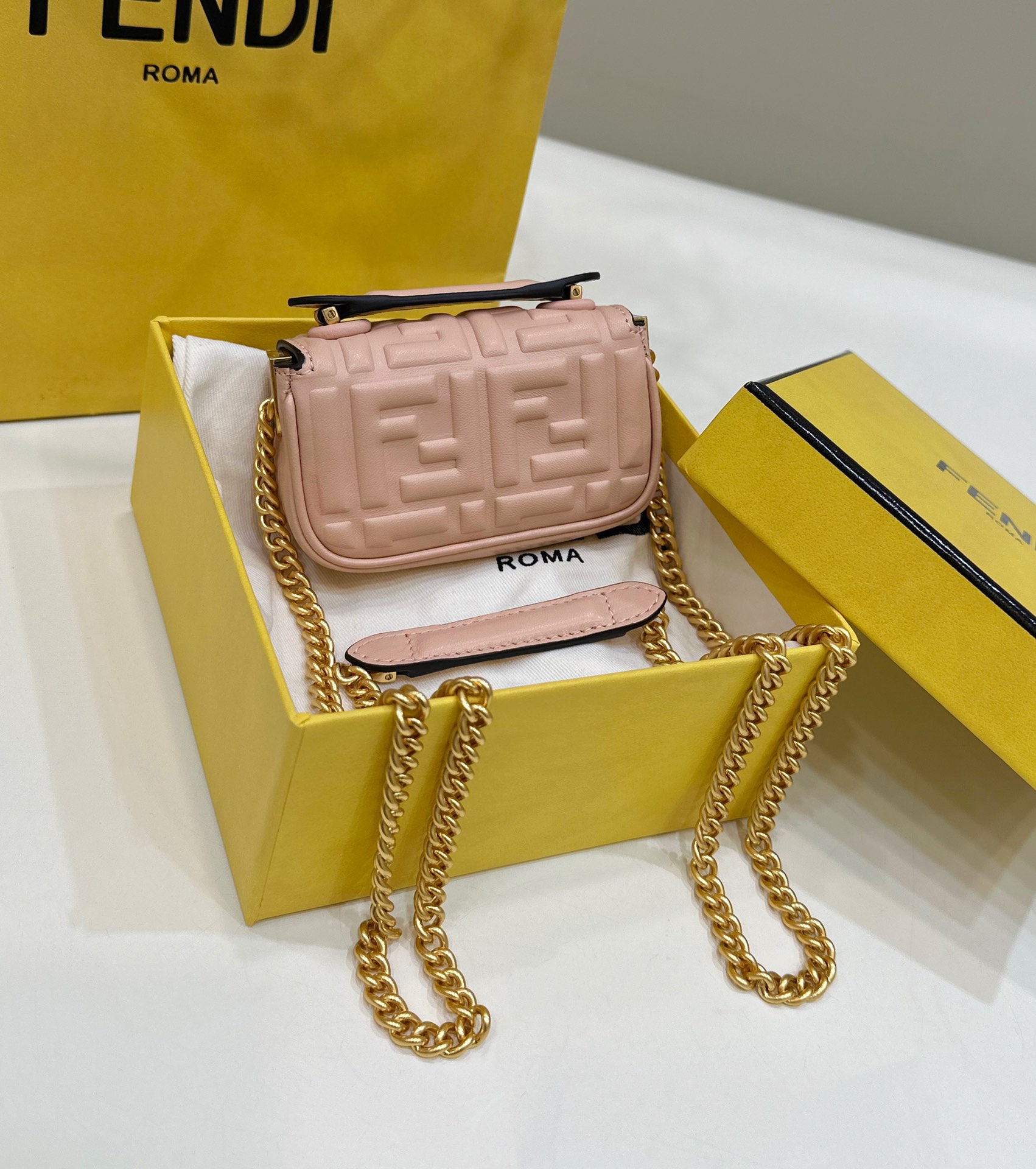F**di nano  baguette mini bag