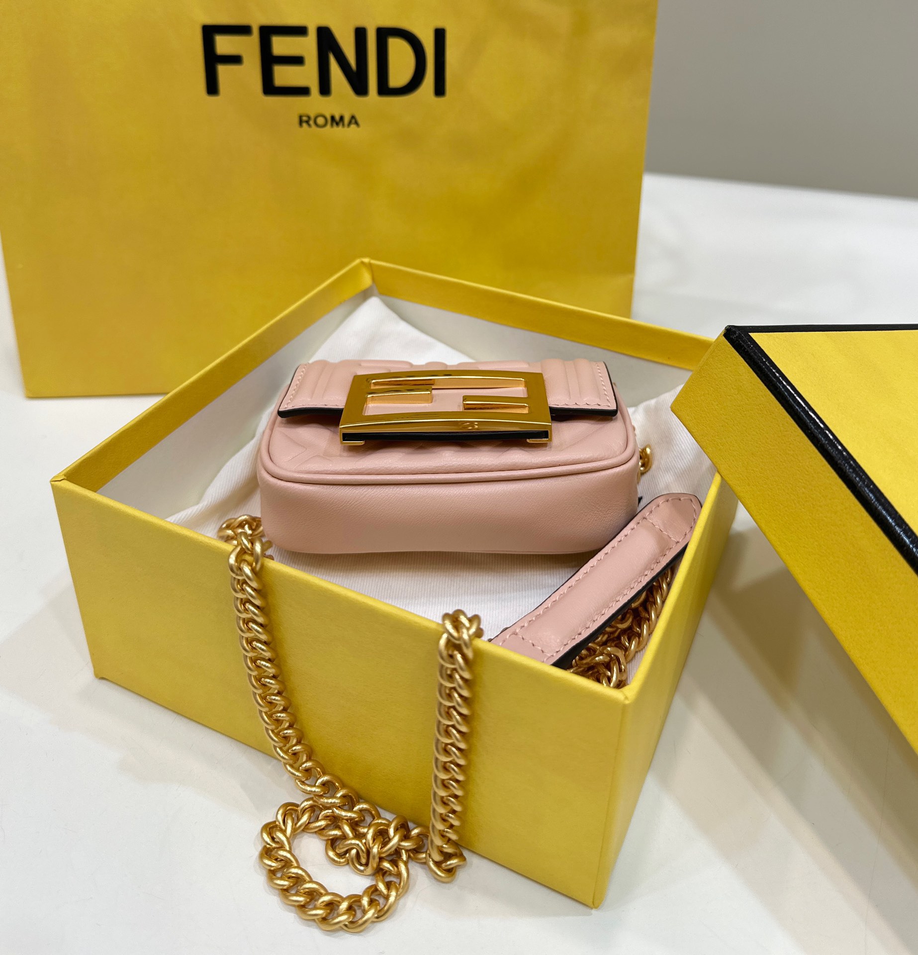 F**di nano  baguette mini bag