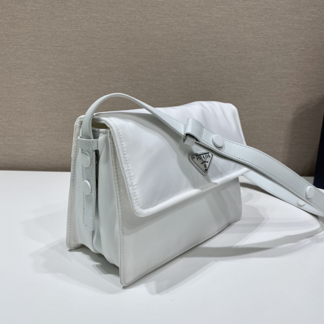 Pra*a small padded re-nylon shoulder bag