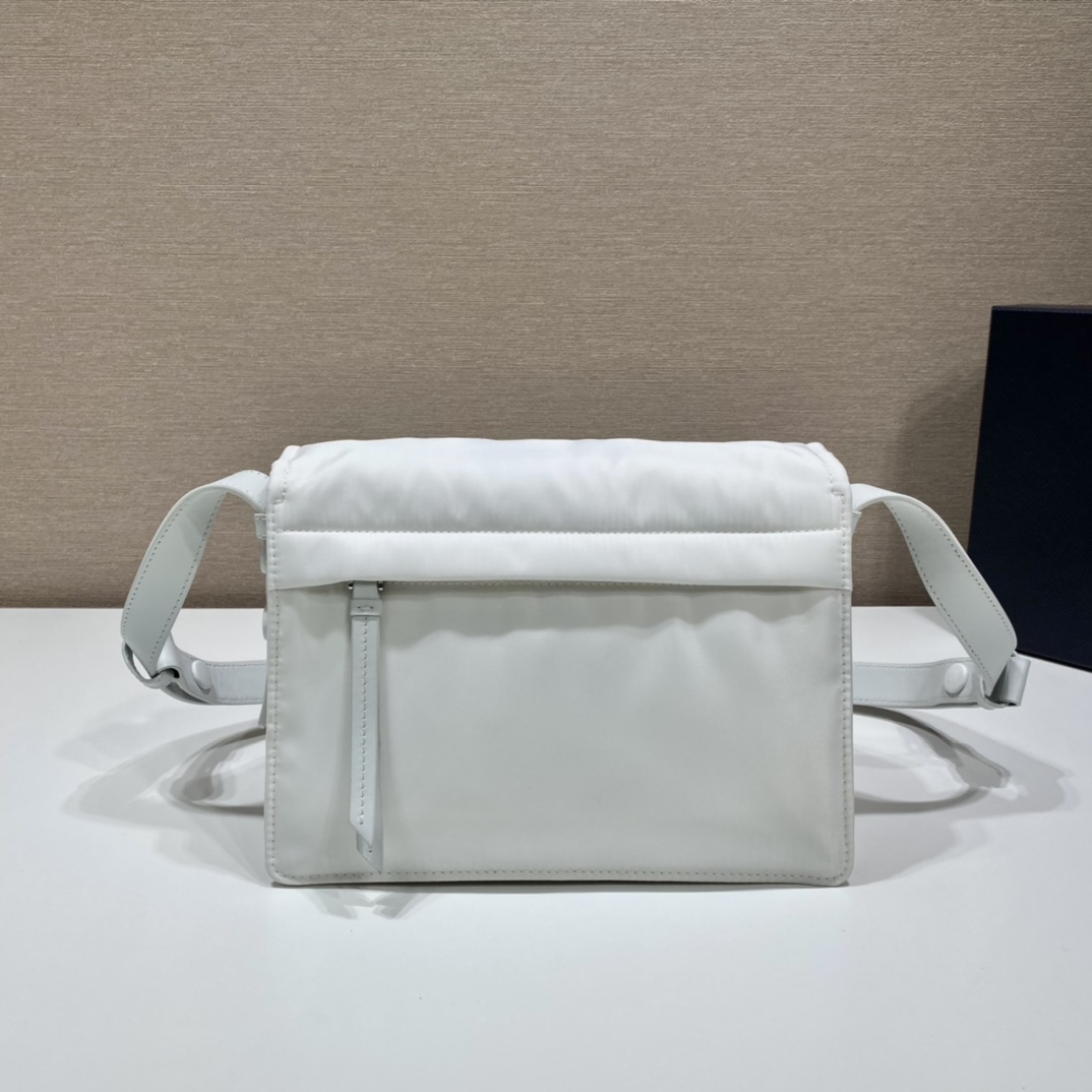 Pra*a small padded re-nylon shoulder bag