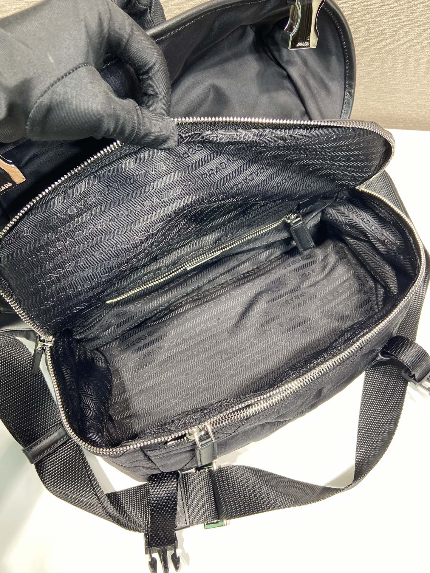 Pra*a re-nylon shoulder bag