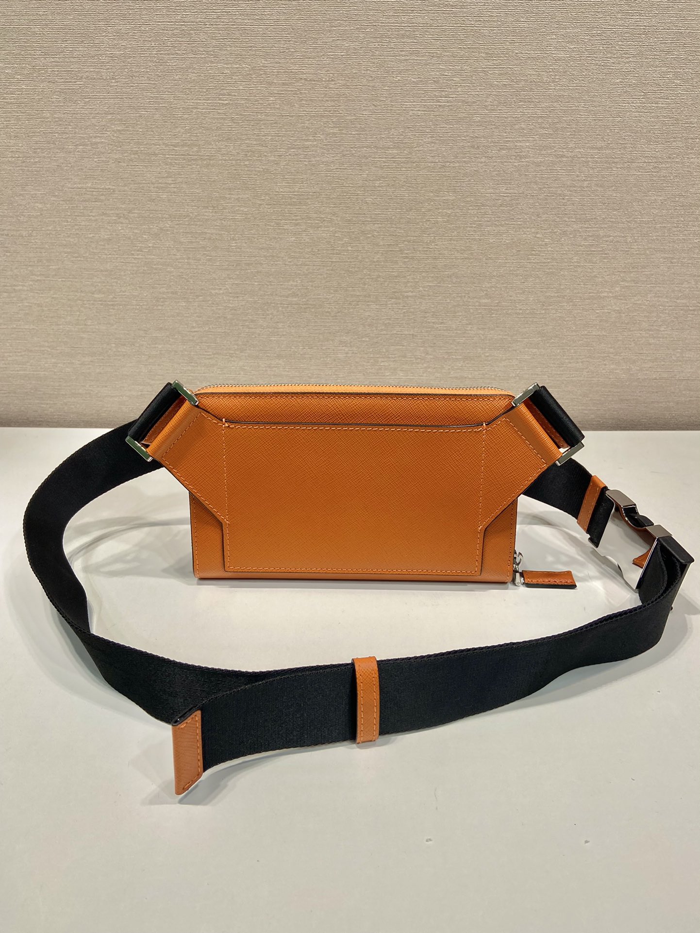 Pra*a saffiano leather belt bag