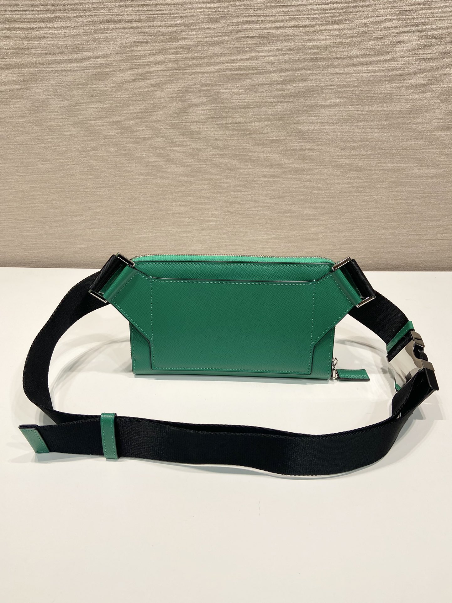 Pra*a saffiano leather belt bag