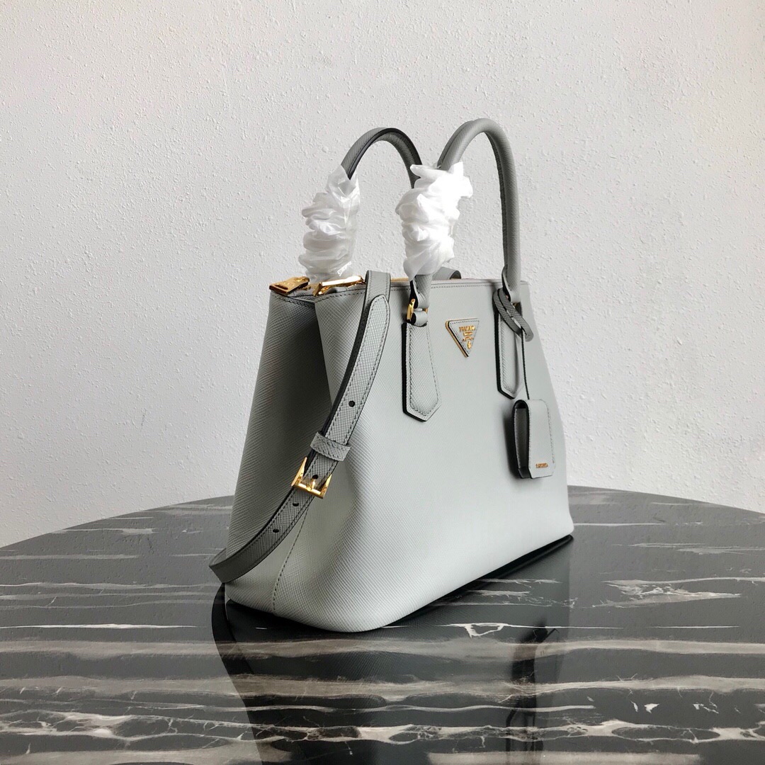 Pra*a galleria saffiano leather bag