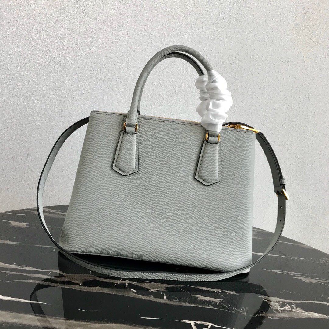 Pra*a galleria saffiano leather bag
