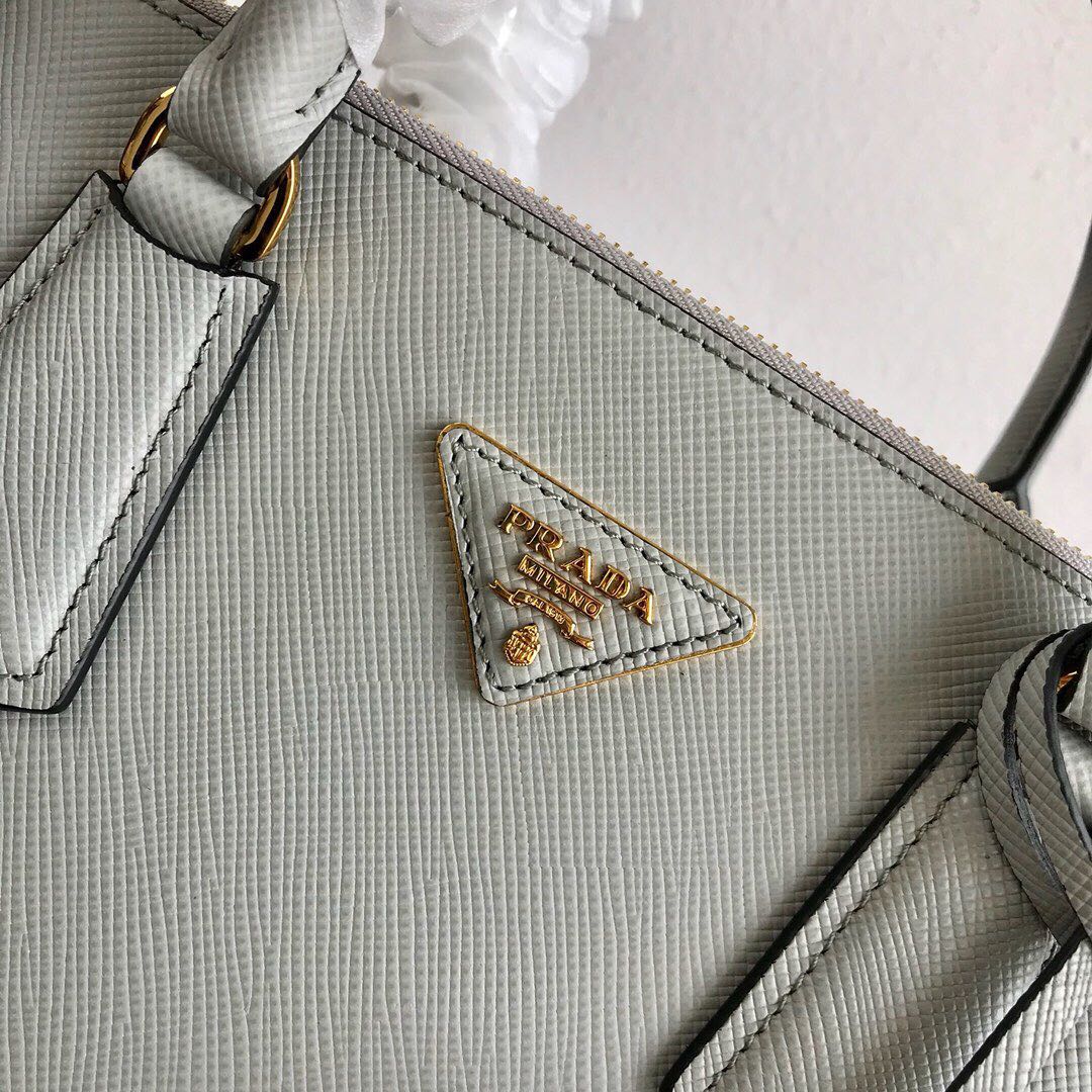 Pra*a galleria saffiano leather bag