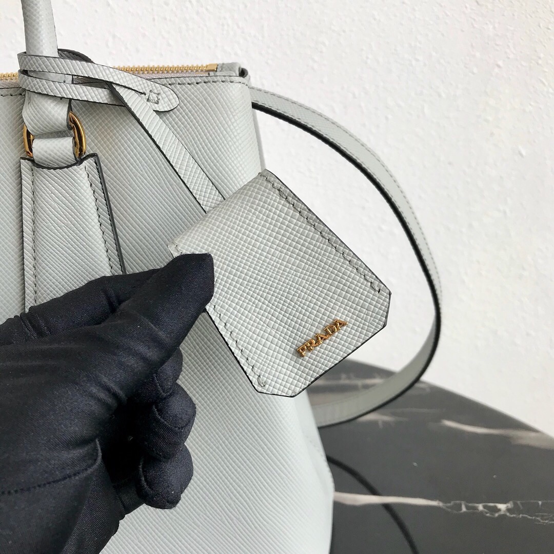 Pra*a galleria saffiano leather bag