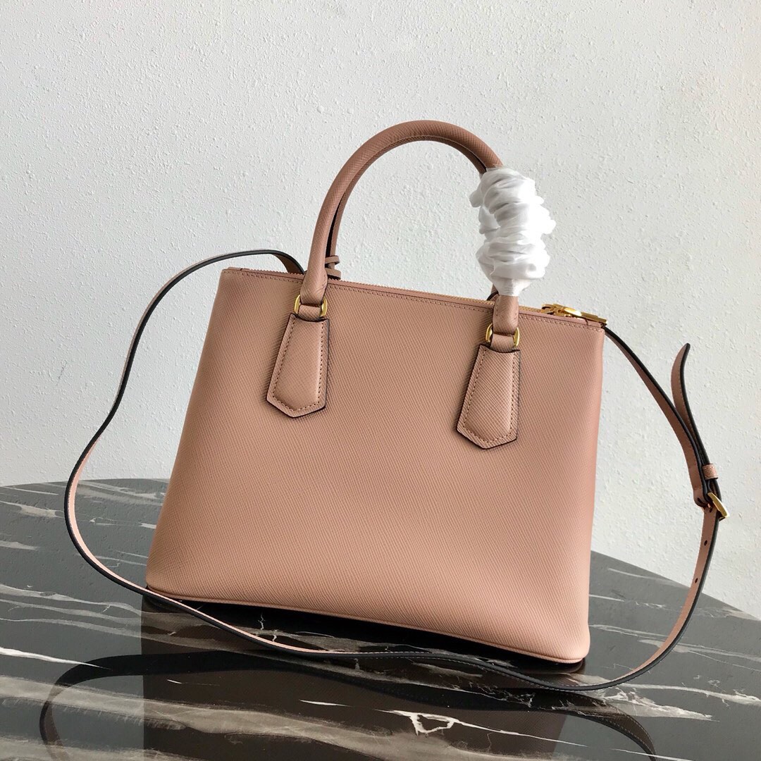 Pra*a galleria saffiano leather bag
