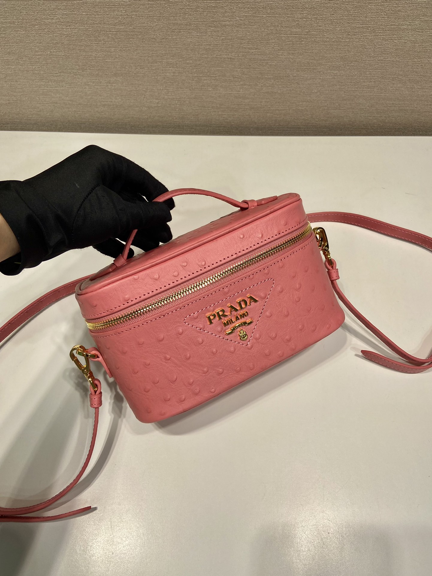 Pra*a leather mini-bag