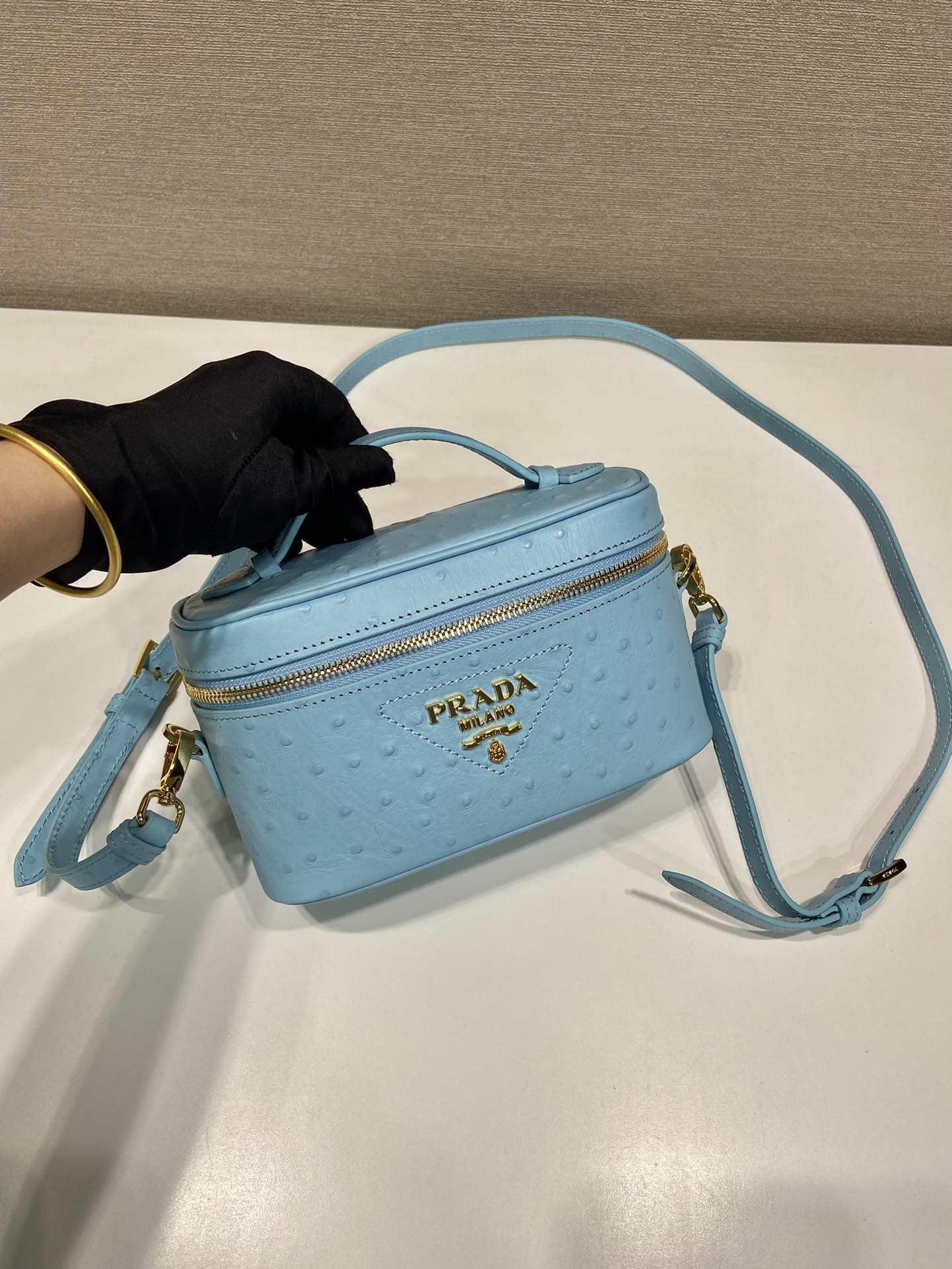 Pra*a leather mini-bag