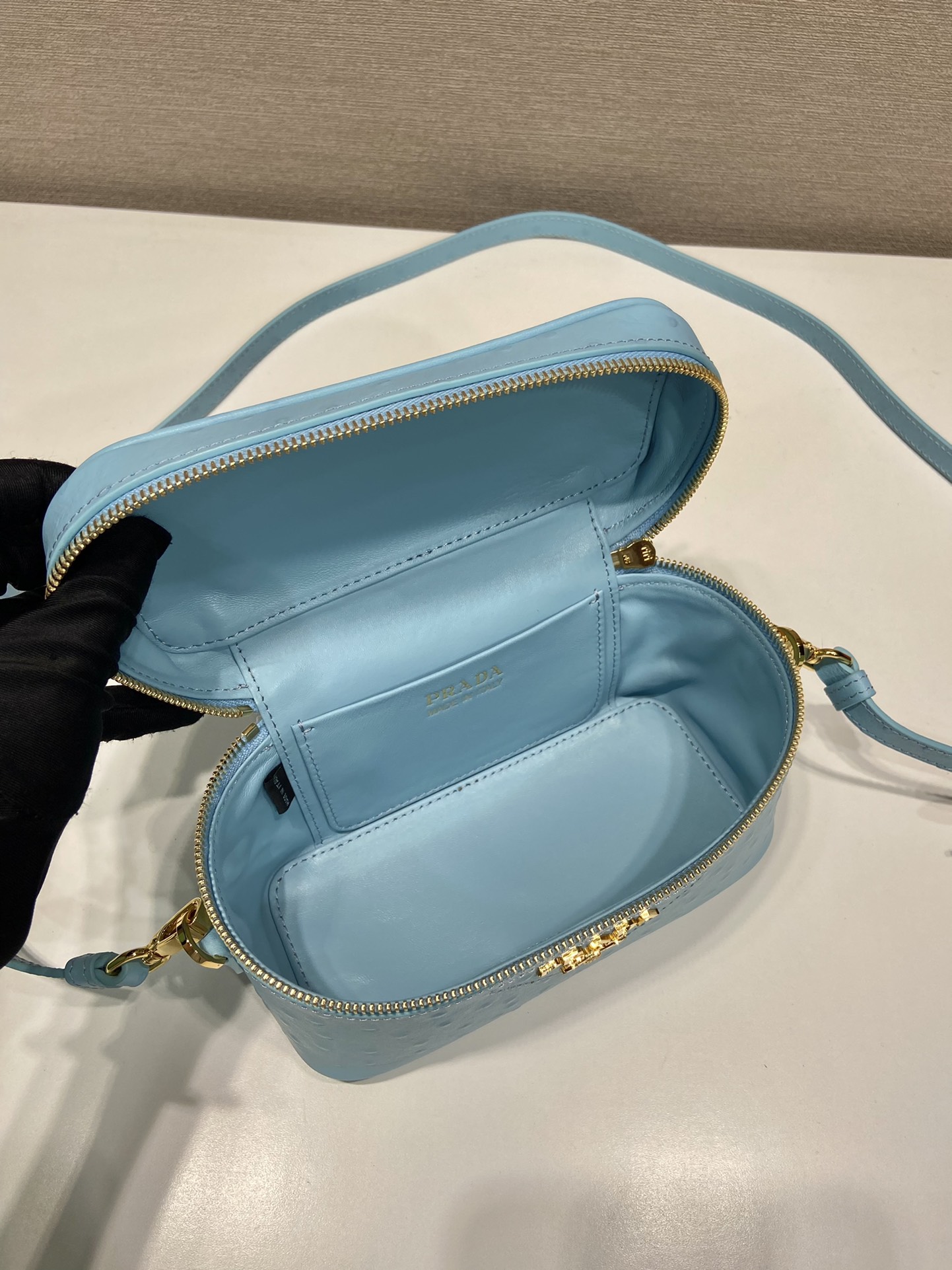 Pra*a leather mini-bag