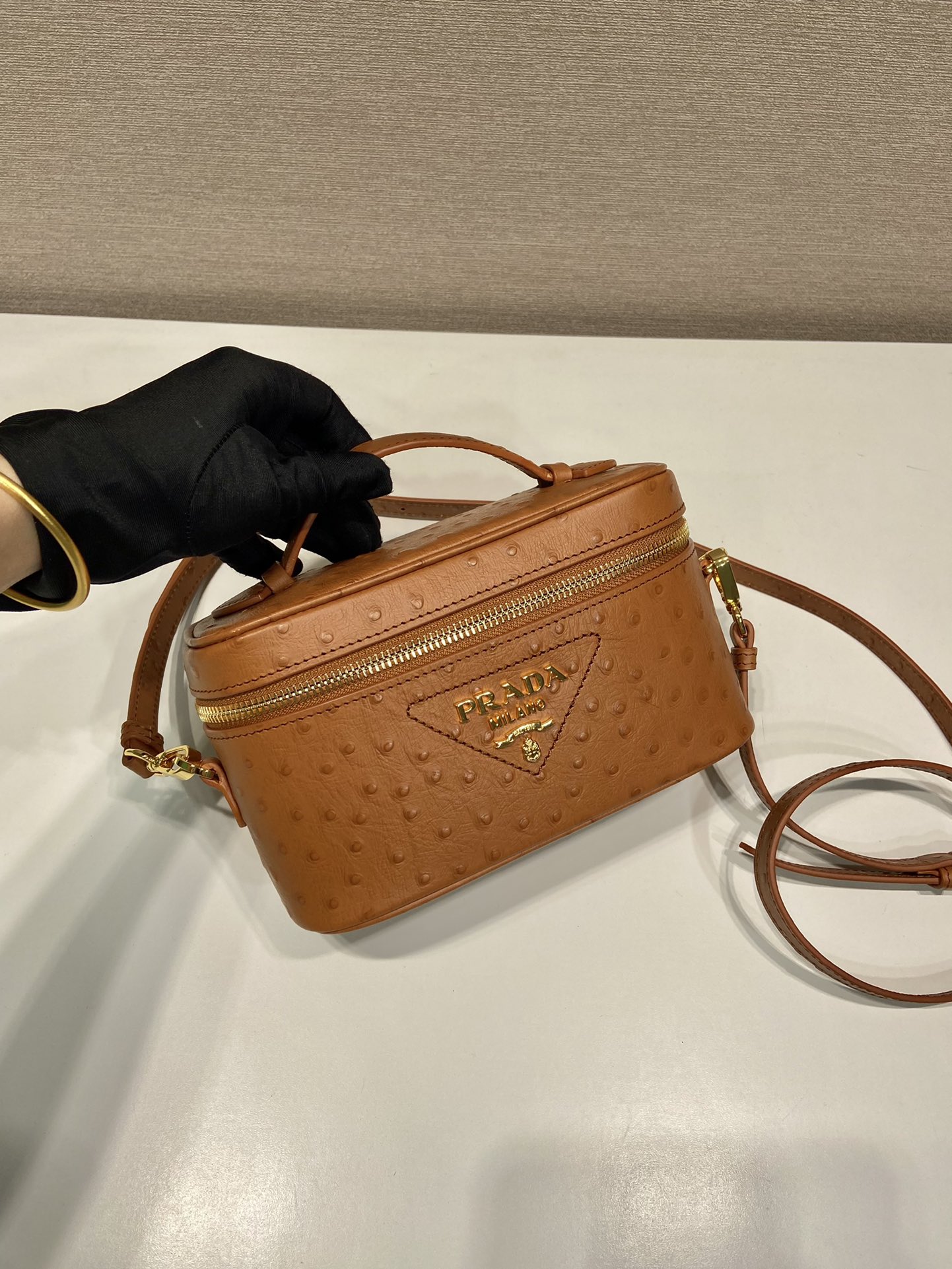Pra*a leather mini-bag