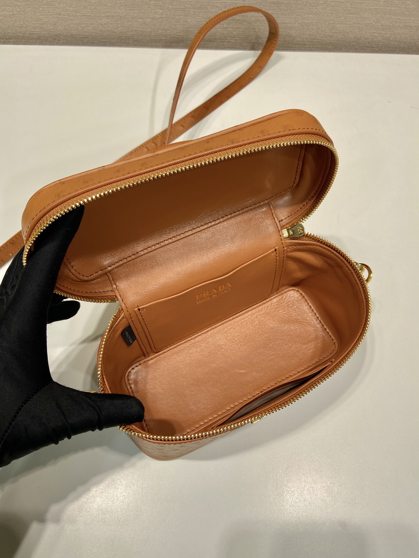 Pra*a leather mini-bag