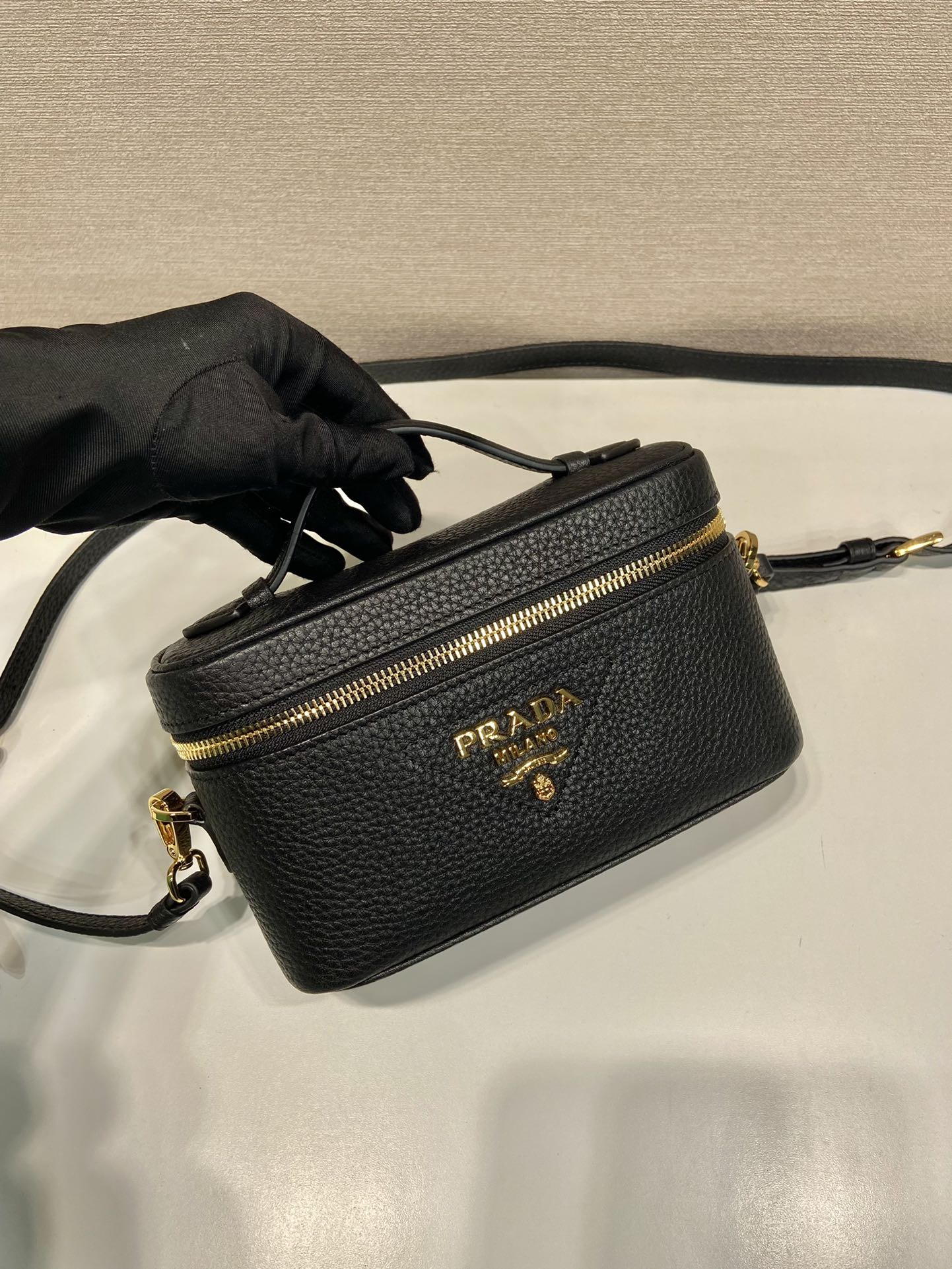 Pra*a leather mini-bag
