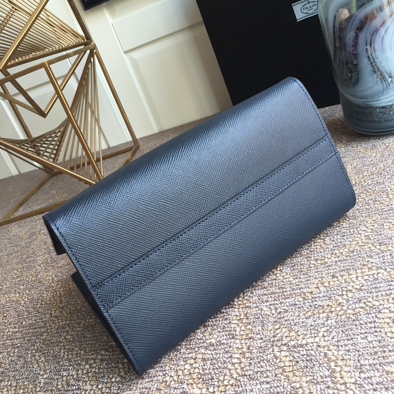 Pra*a monochrome small saffiano bag