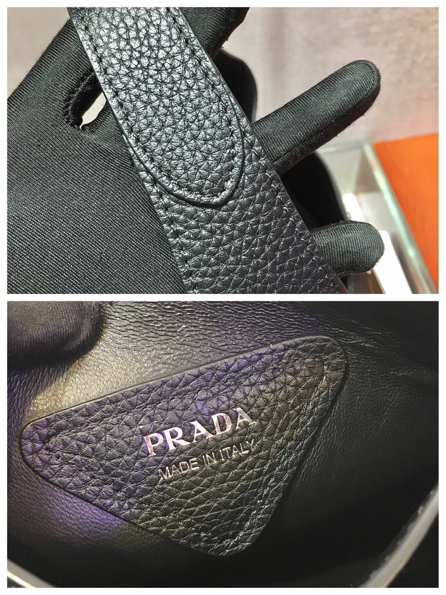 Pra*a leather handbag