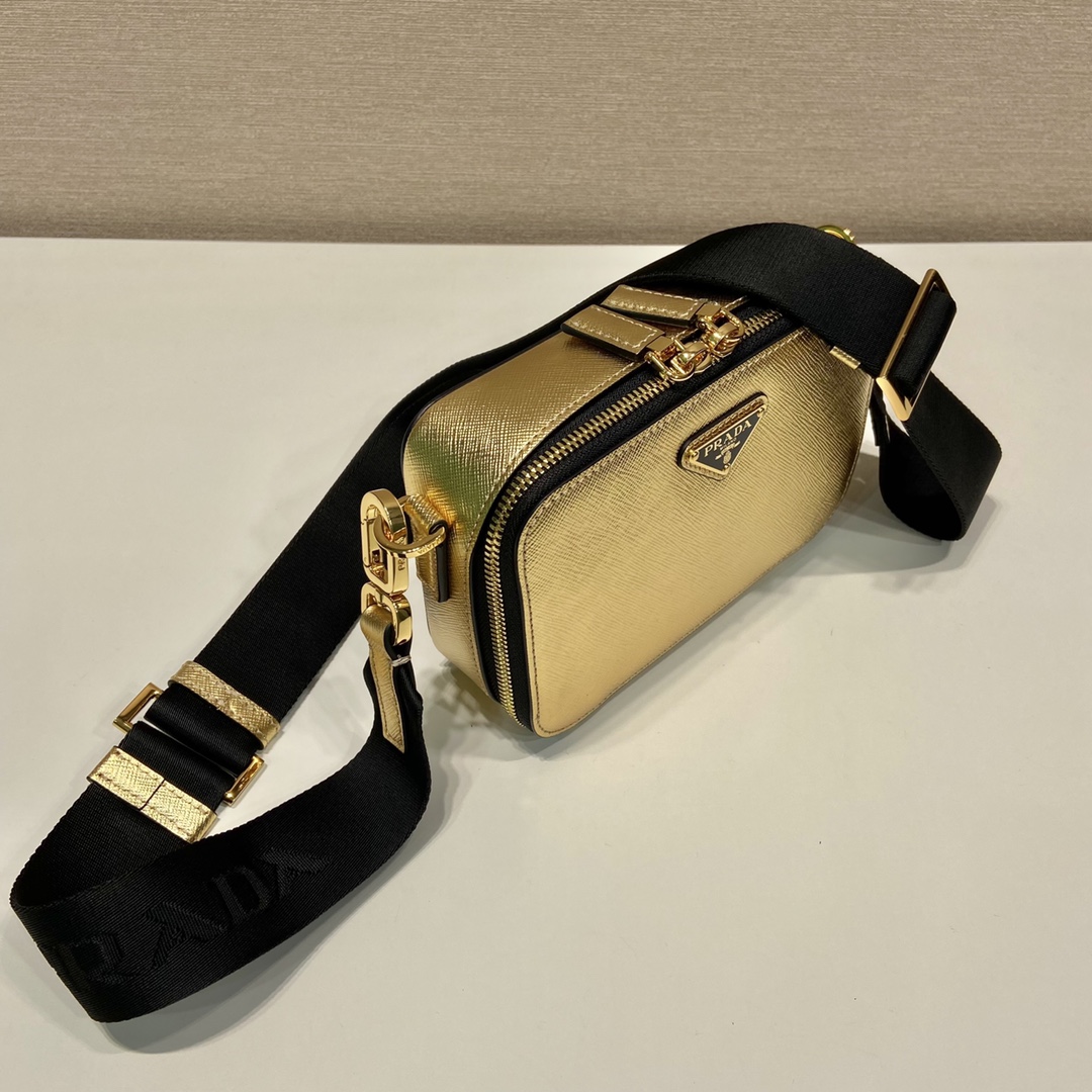 Pra*a small Pra*a brique leather bag