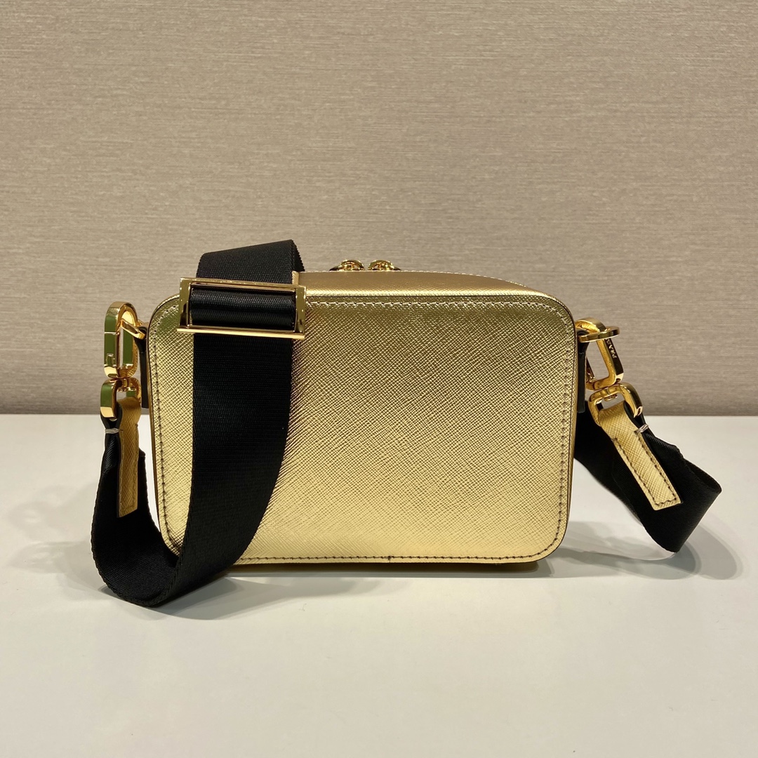 Pra*a small Pra*a brique leather bag