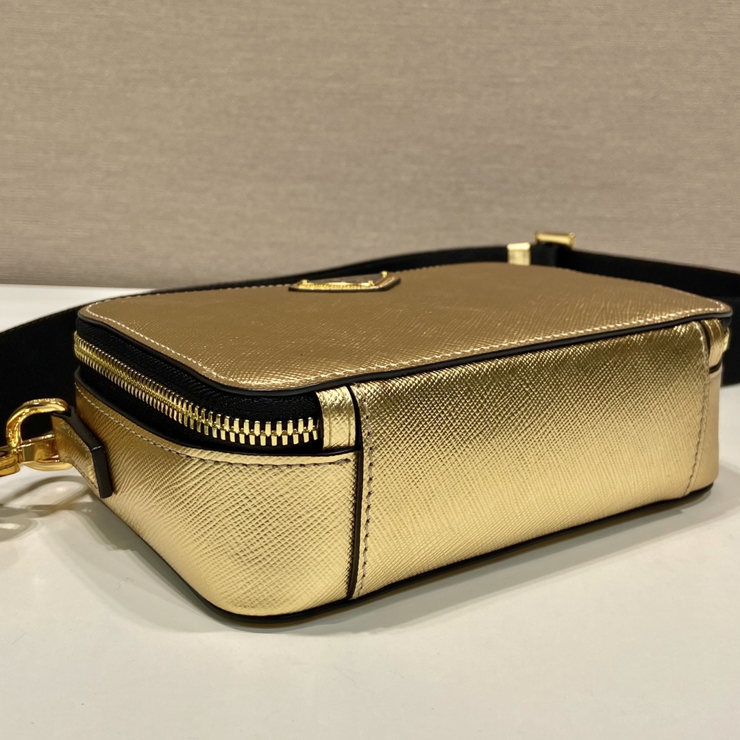Pra*a small Pra*a brique leather bag