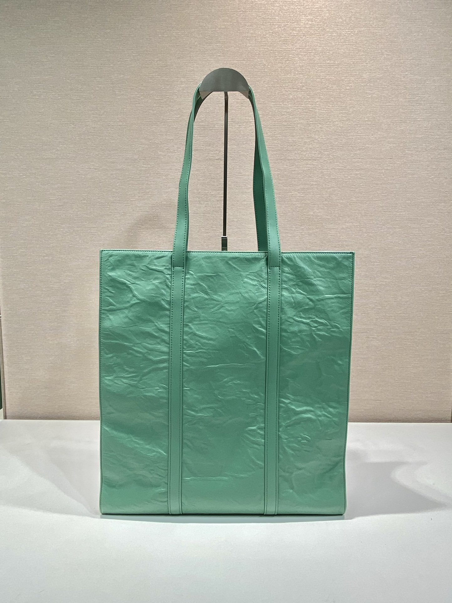 Pra*a medium antique nappa leather tote bag