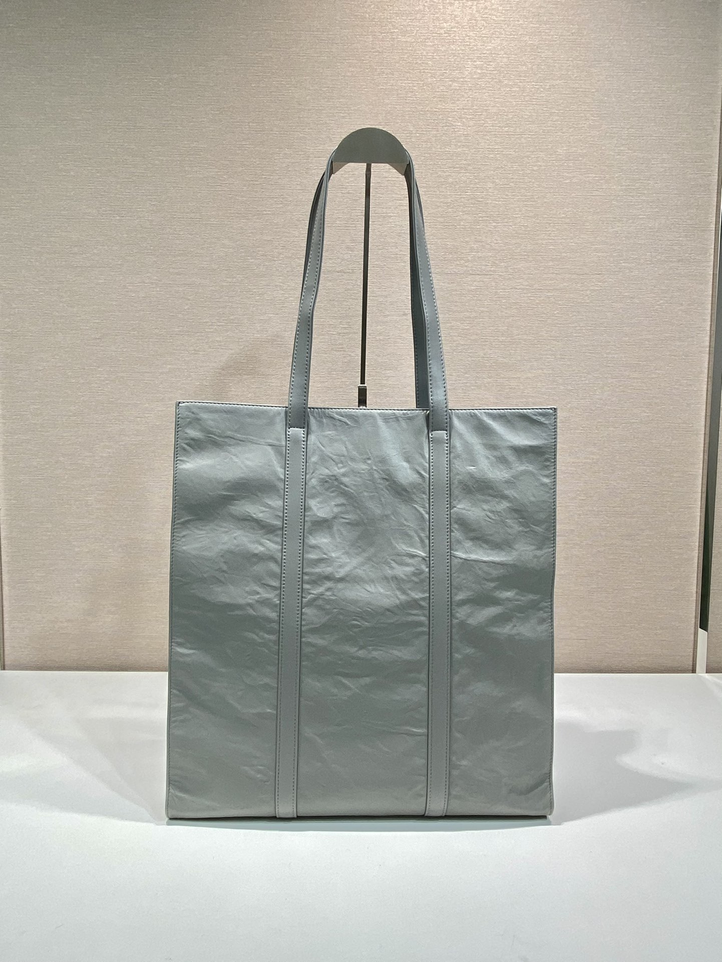 Pra*a medium antique nappa leather tote bag