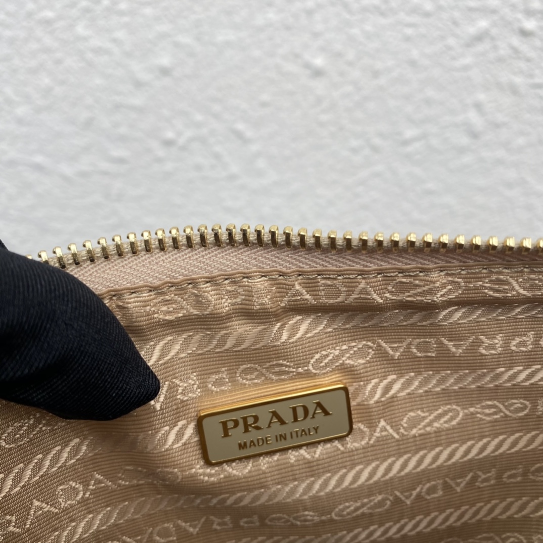 Pra*a embroidered jacquard fabric mini-bag