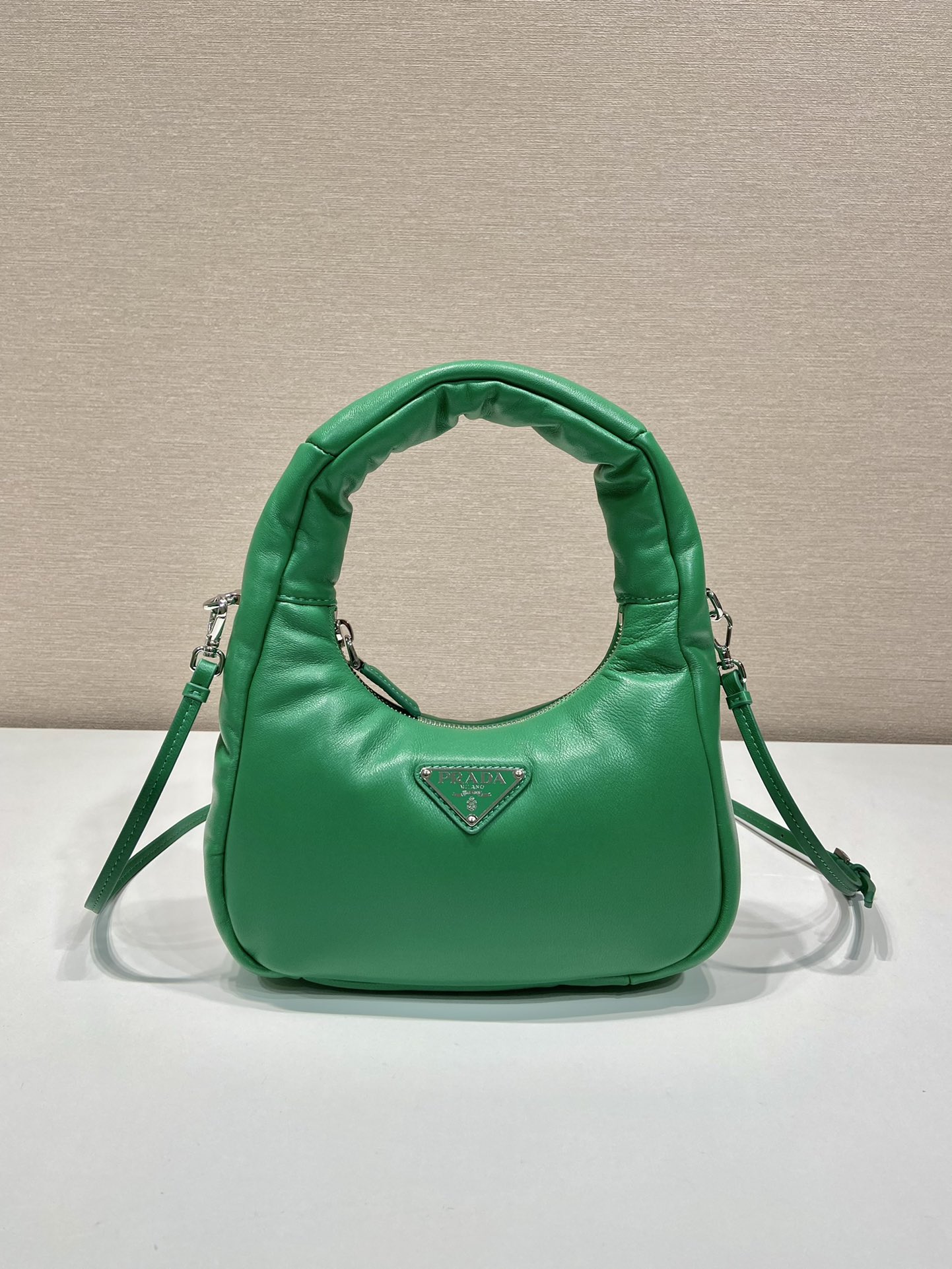 Pra*a leather mini hobo bag
