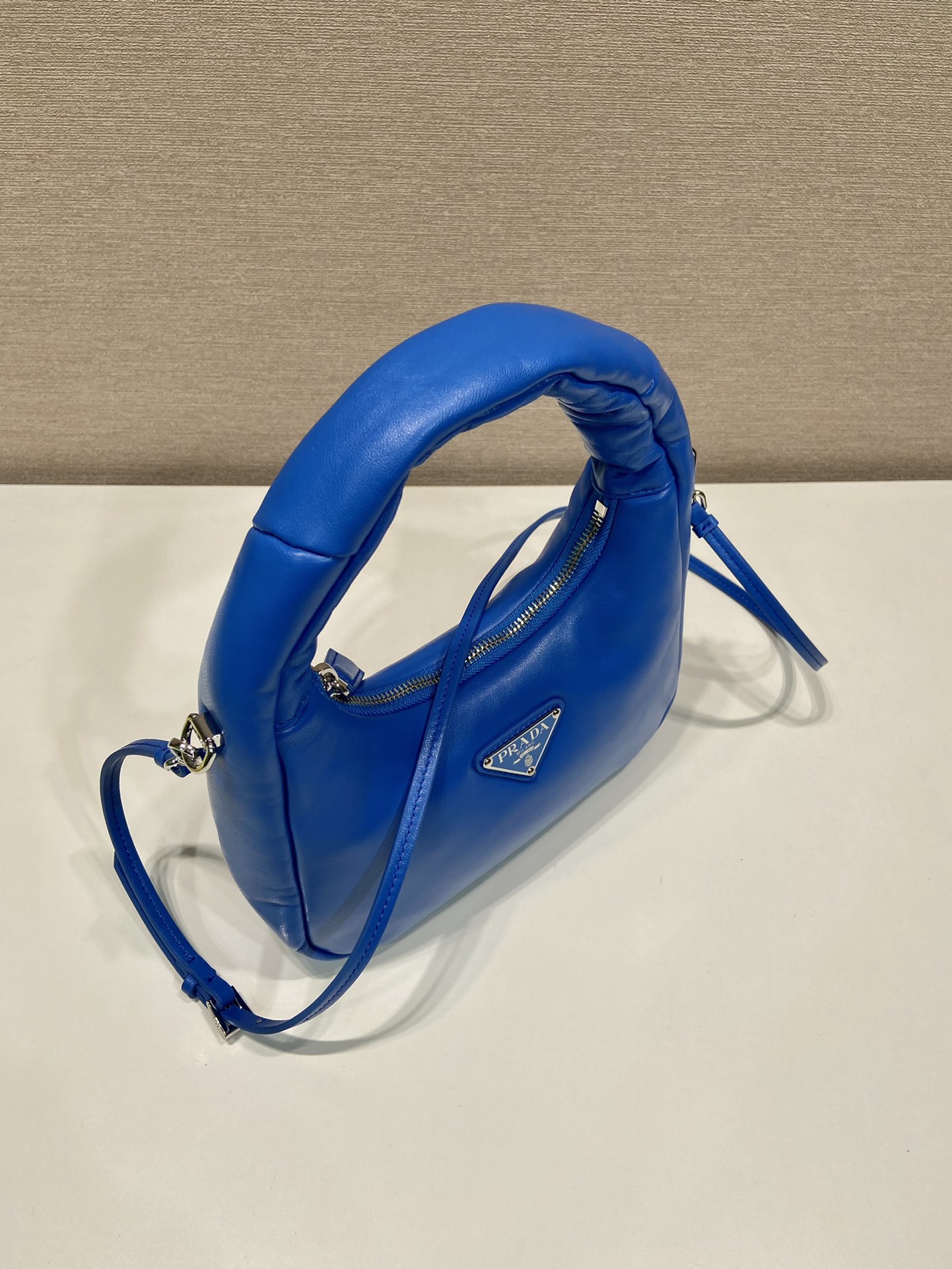Pra*a leather mini hobo bag