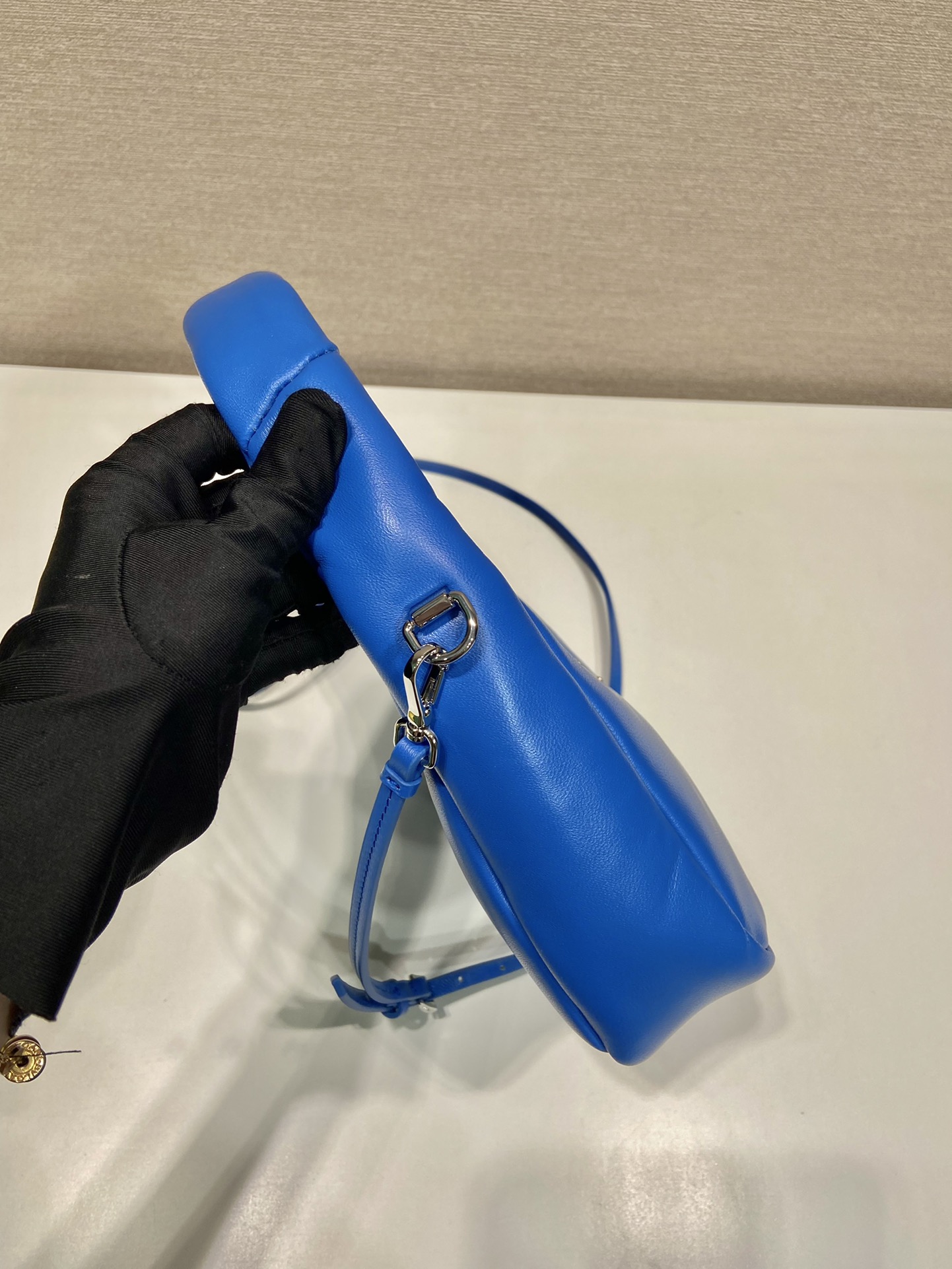 Pra*a leather mini hobo bag