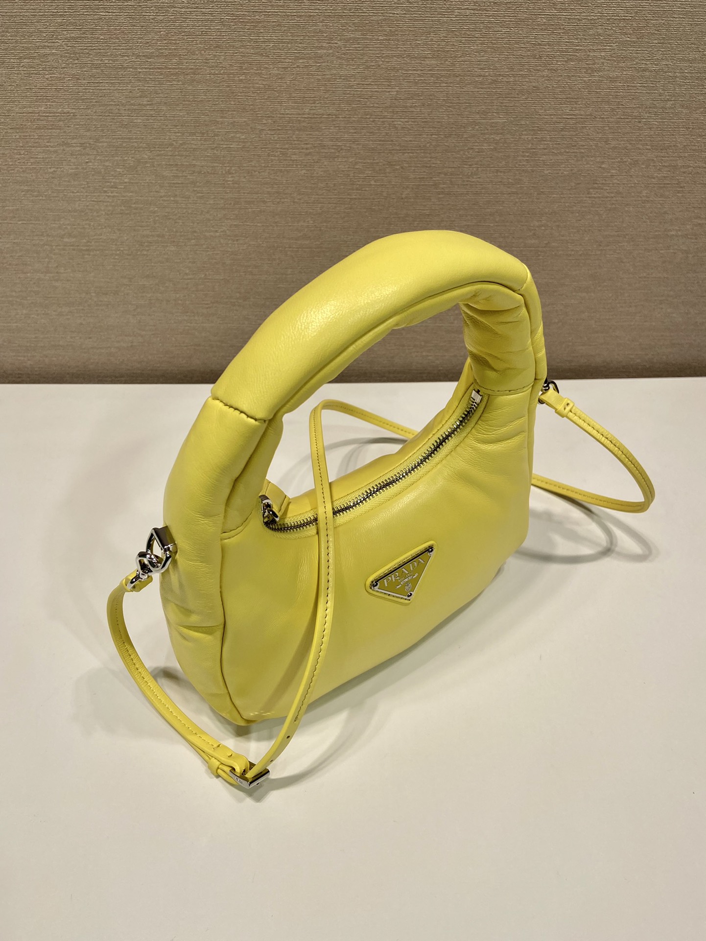 Pra*a leather mini hobo bag