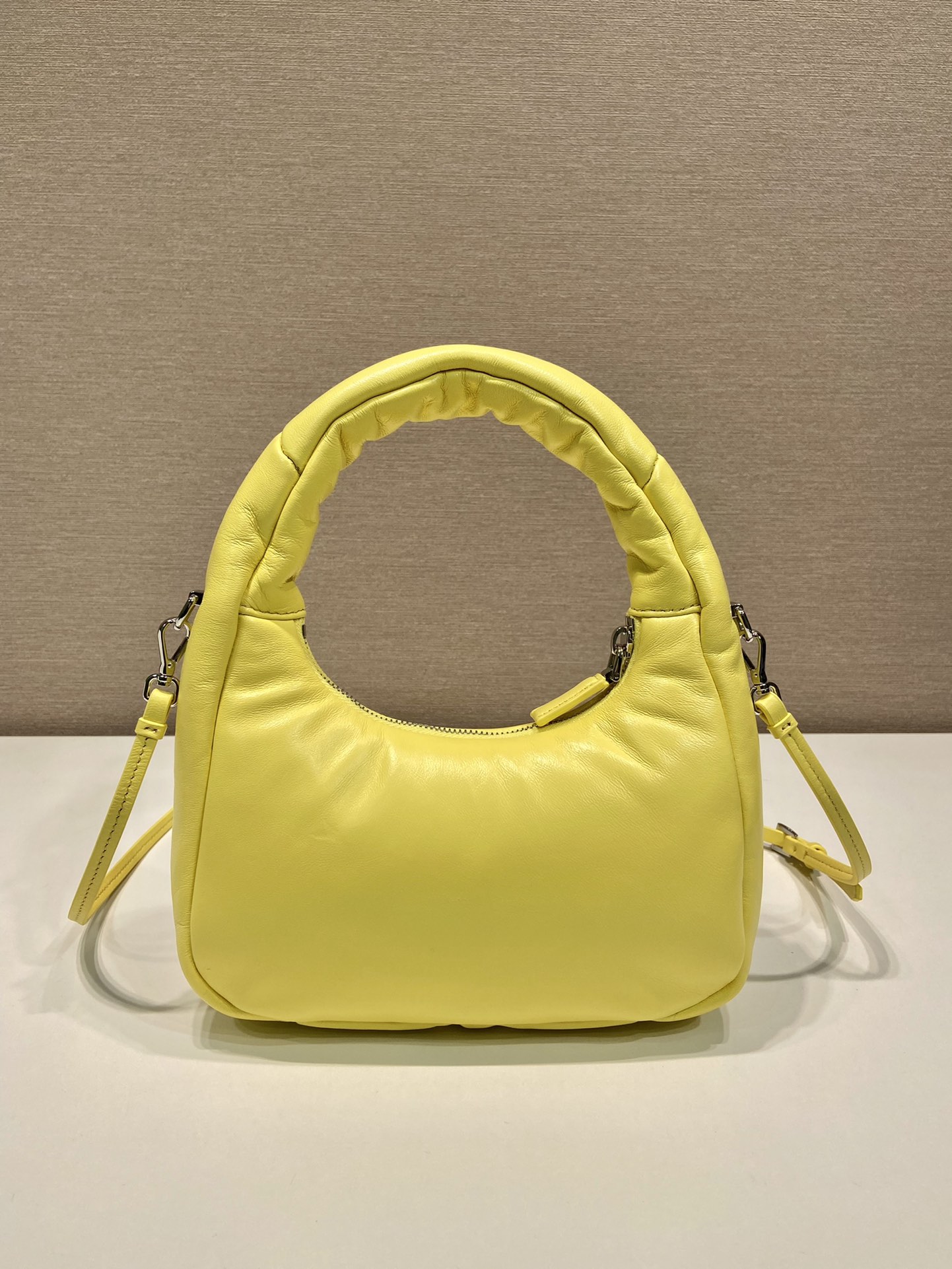 Pra*a leather mini hobo bag