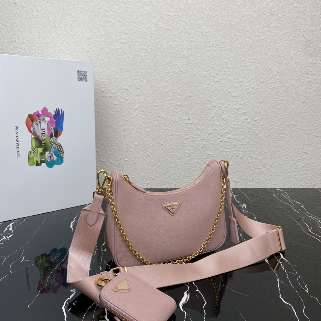 Pra*a re-edition 2005 saffiano leather bag
