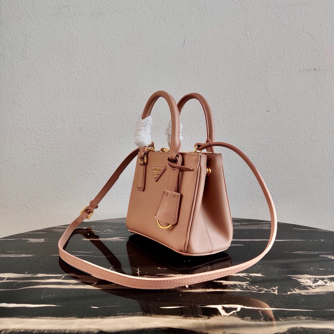 Pra*a galleria saffiano leather mini-bag