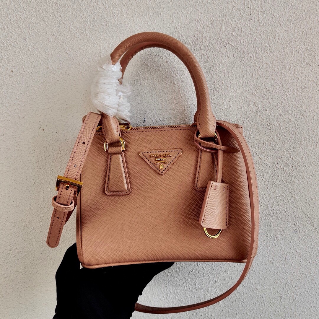 Pra*a galleria saffiano leather mini-bag