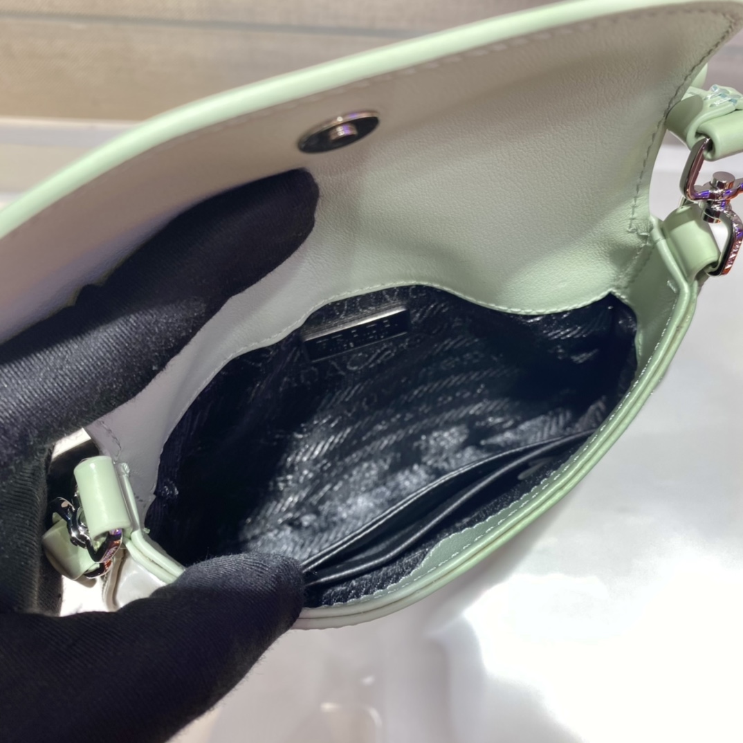 Pra*a cleo brushed leather mini bag